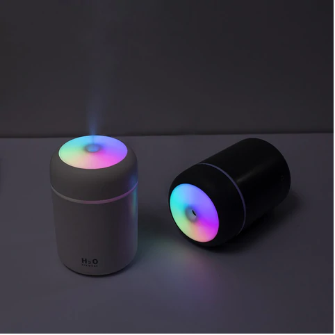 Humidificador ultrasónico con luz LED